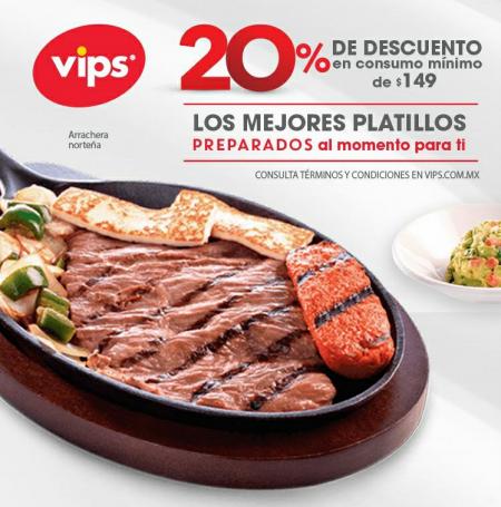 Ofertas de Restaurantes en Juriquilla | Promo imperdible de Vips | 16/5/2022 - 30/6/2022