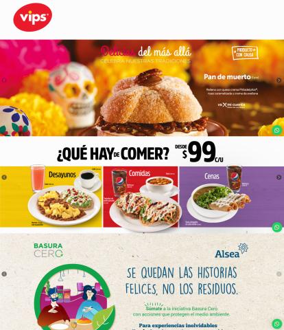 Ofertas de Restaurantes en Tlajomulco de Zúñiga | Ofertas Increíbles! de Vips | 2/11/2022 - 30/11/2022