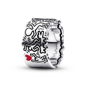 Oferta de Anillo Línea, Arte, Amor y personas de Keith Haring™ x Pandora? por $6515 en Pandora