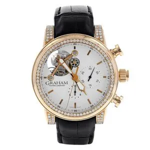 Oferta de Reloj Graham para caballero modelo Silverstone Tourbillograph caja en oro amarillo 18 kilates. por $343619 en Nacional Monte de Piedad