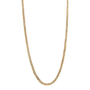 Oferta de Collar eslabón planchado entrelazado en oro amarillo 14 kilates. por $15164 en Nacional Monte de Piedad