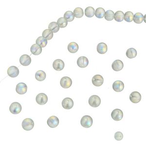 Oferta de  Cuenta Cristal Mate Colores AB 8mm Hilo 41cm (Aprox 56pz) por $28.75 en Fantasías Miguel