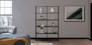 Oferta de Librero Bell Negro por $8299 en Muebles Dico