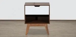 Oferta de Buró con Patas Brunei Nogal con Blanco por $2199 en Muebles Dico