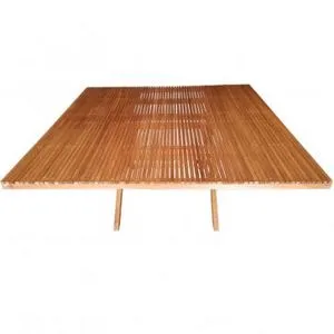 Oferta de Mesa  Plegable Cuadrada Amelia  Café por $18999 en Muebles Dico