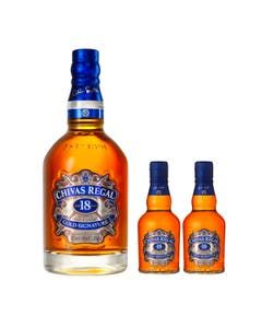 Oferta de Whisky Chivas Regal 18 Años 750ml + 2 Chivas Regal 18 Años 200ml por $1585.66 en La Europea