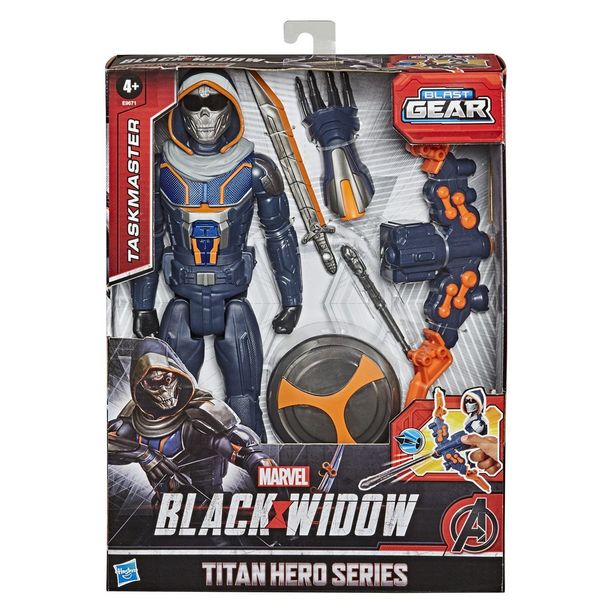 Oferta de Marvel Black Widow Titan Hero Series Blast Gear Figura del Supervisor de 30 cm Con lanzador y proyectiles Edad: 4+ por $287 en Sanborns