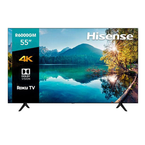 Oferta de Pantalla Hisense R6 4K Uhd Roku Tv 55 Pulgadas (55R6000Gm 2020) por $9975