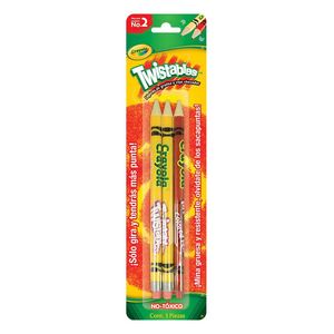 Oferta de 2 lápices CRAYOLA grafito + 1 rojo checador twistables por $25 en Sanborns