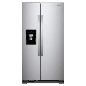 Oferta de Refrigerador Whirlpool 22 pies cúbicos Side by Side 2 puertas Gris por $23199 en Whirlpool