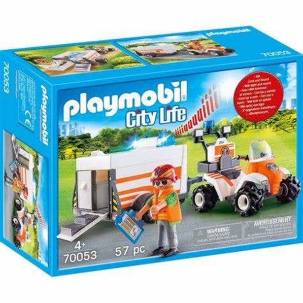 Oferta de Playmobil 70053 Quad De Rescate Con Remolque por $440.3