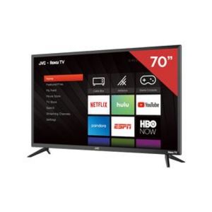 Oferta de Pantalla Jvc 70 Pulgadas Smart Tv Uhd Roku Negra por $14000 en El Bodegón
