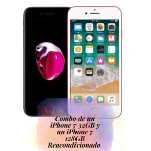 Oferta de Combo de un iPhone 7 32 GB y un iPhone 7 128 GB Reacondicionado por $6999 en El Bodegón