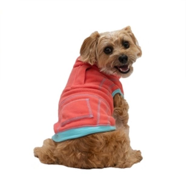 Oferta de Latipaw Suéter Suave Color Coral/Aqua para Perro por $224.5