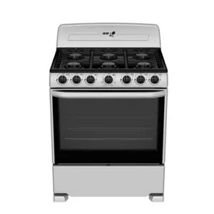 Oferta de Estufa De Piso 30" IEM 6 Quemadores Plateada por $7057 en Bomssa