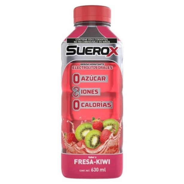 Oferta de Bebida hidratante Suerox 8 iones sabor fresa-kiwi 630 ml por $20.9