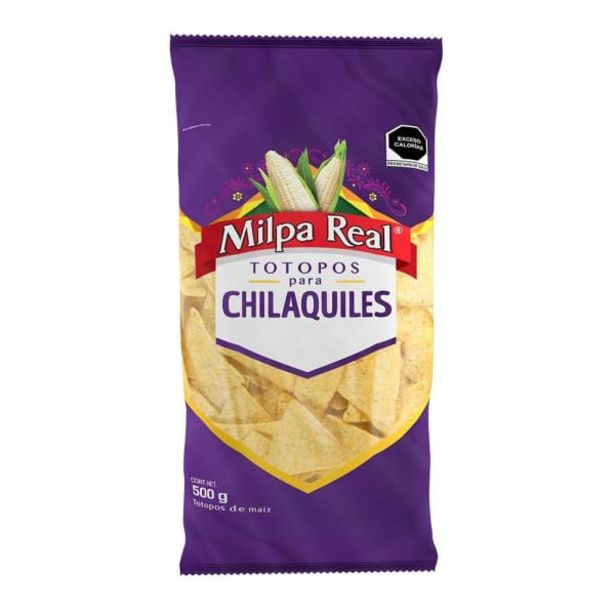 Oferta de Totopos Milpa Real para chilaquiles 500 g por $41