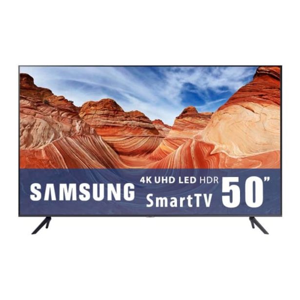 Oferta de TV Samsung 50 Pulgadas 4K UHD Smart TV LED UN50AU7000FXZX por $14999