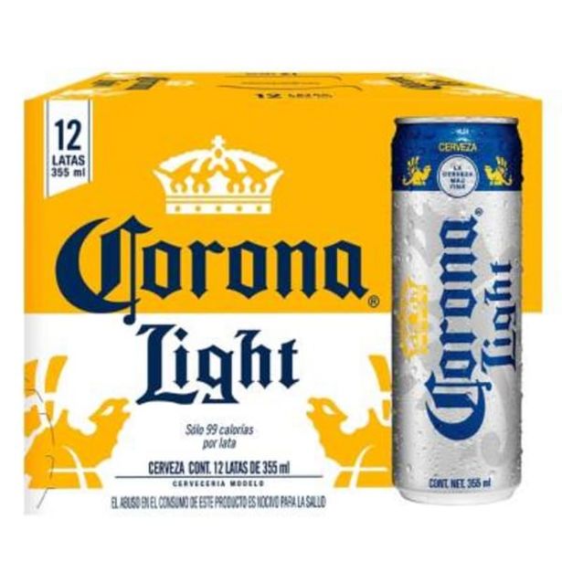 Oferta de Cerveza Clara Corona Light 12 Latas de 355 ml c/u por $158
