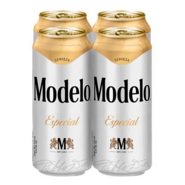 Oferta de Cerveza clara Modelo especial 4 latas de 473 ml c/u por $69