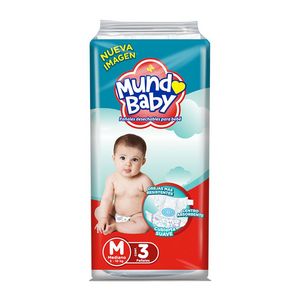 Oferta de Pañal Mundo Baby Med 3 Pzs por $10 en Tiendas Neto