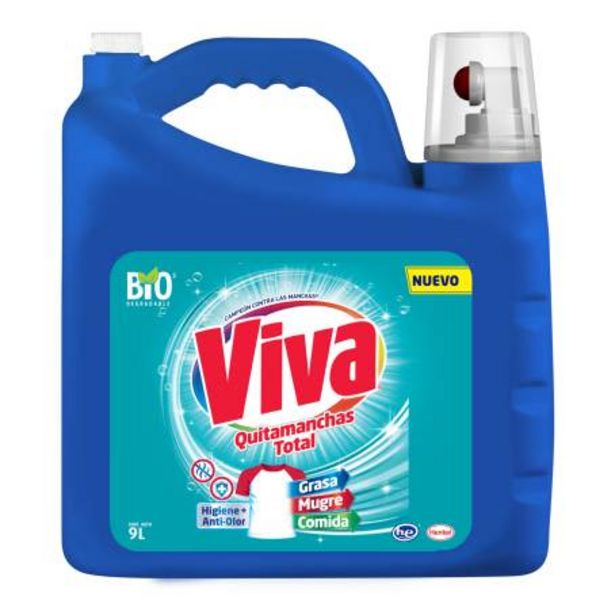 Oferta de Detergente Viva Poder Dual con Clorox 9 l por $219.92