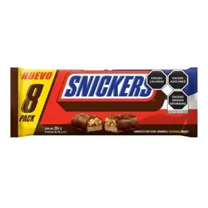 Oferta de Chocolate Snickers 8 pzas de 48 g c/u por $101.26 en Sam's Club