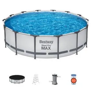 Oferta de Alberca Redonda Bestway Steel Pro Max 4.27 m x 1.07 m por $3988.68 en Sam's Club