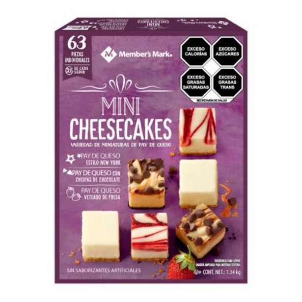 Oferta de Mini Cheesecake Member's Mark 63 piezas por $392.57