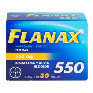 Oferta de Antiinflamatorio Flanax 550 30 Tabletas por $366.23 en Sam's Club