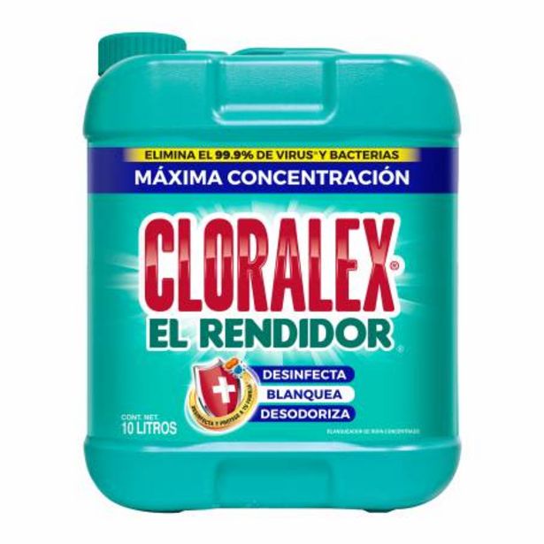 Oferta de Blanqueador Líquido Cloralex El Rendidor 10 l por $115.08