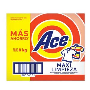 Oferta de Detergente en Polvo Ace Limpieza Completa Blancos Y Colores 8 Kg por $224.04 en Sam's Club