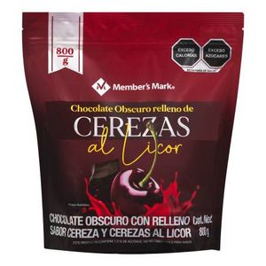 Oferta de Chocolate Obscuro Member's Mark Relleno de Cerezas al Licor 800 g por $183.12 en Sam's Club