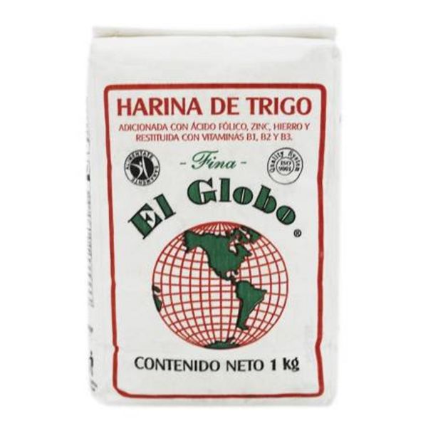 Oferta de Harina de Trigo El Globo Fina 4 pzas de 1 kg por $58.31