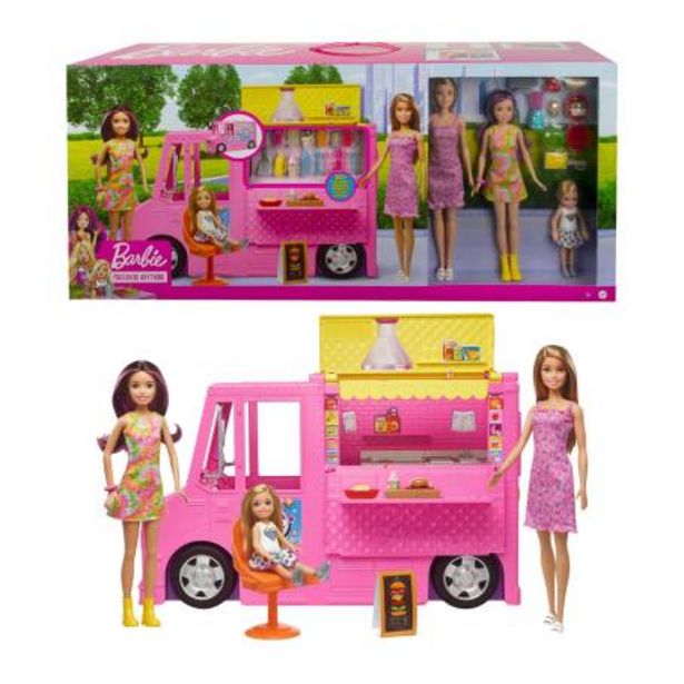 Oferta de Barbie y Hermanas Mattel Camión de Co id por $1380.03