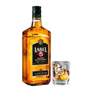 Oferta de Whisky Label 5 1 l + 1 Vaso de Regalo por $152.4 en Sam's Club