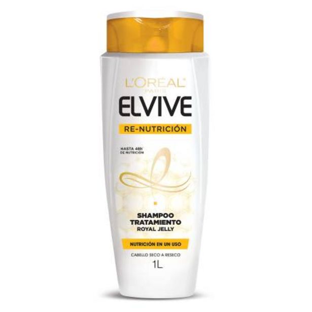 Oferta de Shampoo Tratamiento L'Oréal Elvive con Jalea Real 1 l por $86.94