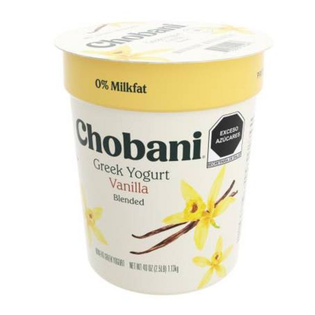 Oferta de Yogurt Griego Chobani Vainilla Sin Grasa 1.13 Kg por $142.2