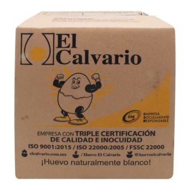 Oferta de Huevo Blanco El Calvario 180 piezas por $370.32