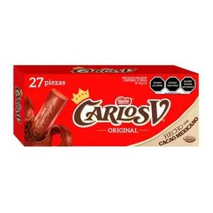 Oferta de Chocolate Carlos V Nestlé 27 pzas de 18 g c/u por $158.55 en Sam's Club