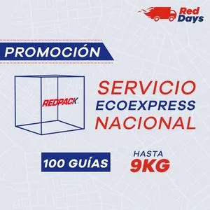 Oferta de 100 Guías Prepagadas  Ecoexpress Hasta 9 Kg por $21000 en RedPack