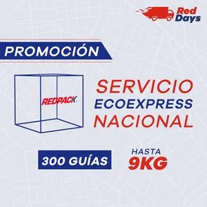 Oferta de 300 Guías Prepagadas  Ecoexpress Hasta 9 Kg por $60000 en RedPack