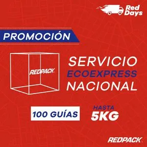 Oferta de 100 Guías Prepagadas Ecoexpress Hasta 5 Kg por $14500 en RedPack