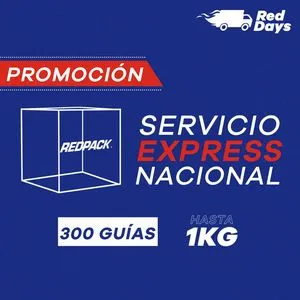 Oferta de 300 Guías Prepagadas  Express Hasta 1 Kg por $40500 en RedPack