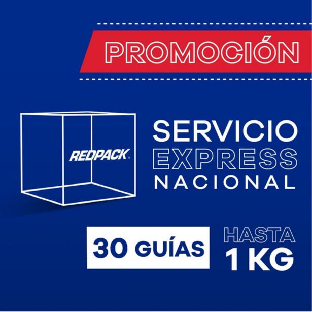 Oferta de 30 Guías Prepagadas Express Hasta 1 Kg por $2910 en RedPack
