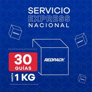 Oferta de 30 Guías Prepagadas Express Hasta 1 Kg por $6300 en RedPack
