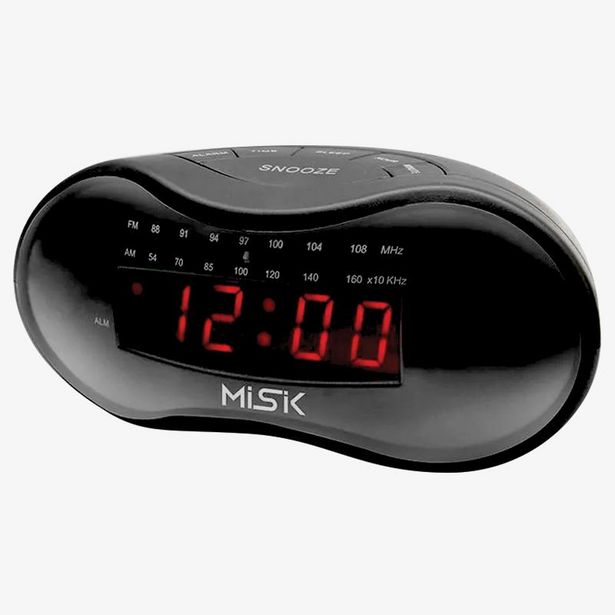 Oferta de Radio reloj despertador y bocina Aux 3.5 Negromisk por $469