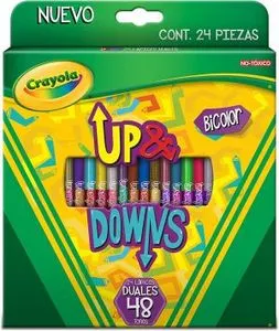 Oferta de Crayola 24 Lapices Up&Downs por $209 en Julio Cepeda Jugueterías