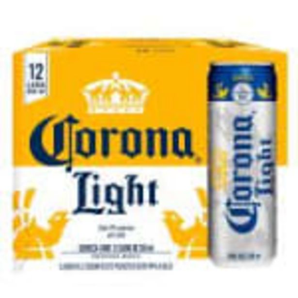 Oferta de Cerveza Clara Corona Light 12 Latas de 355 ml c/u por $142