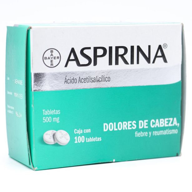 Oferta de Aspirina Tabletas 500mg con 100 Piezas por $87